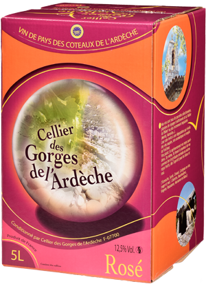 BIB IGP Ardèche Rosé « Cellier des Gorges de L’Ardèche »