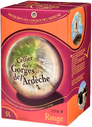BIB IGP Ardèche Rouge « Cellier des Gorges de L’Ardèche »