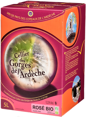  BIB IGP Ardèche Rosé BIO « Cellier des Gorges de L’Ardèche »